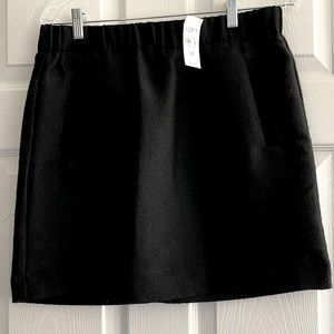 LOFT Black Chunky Weave Skirt